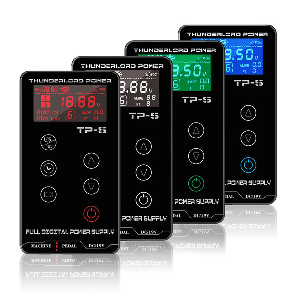 Professional Tattoo Power Supply Digital LCD Touch Screen Tattoo Power Supply for Rotary Tattoo Machine TP-5 Tattoo Power Supply