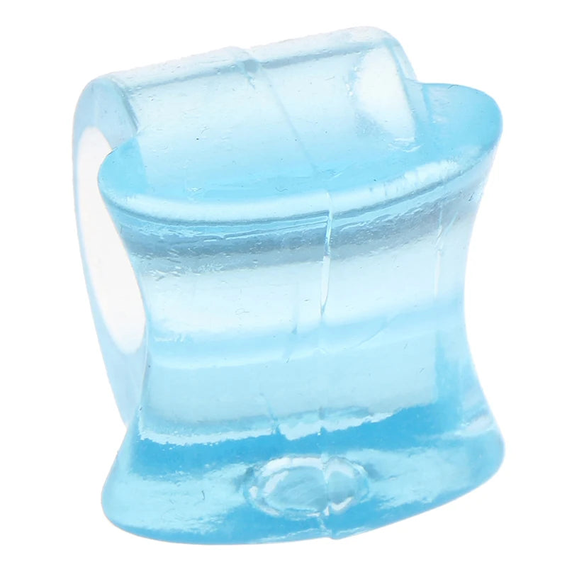 2pcs Blue Soft Silicone Gel Toe Separator Foot Care Tool Hallux Valgus Bunion Spacers Thumb Corrector