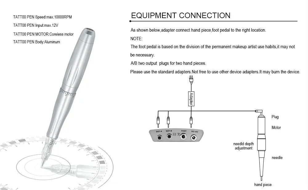 BMX Permanent Makeup Machine Dermografo Micropigmentacion Device Eyebrow Machine for Eyebrow Lip Tattoo Pen Kit P300