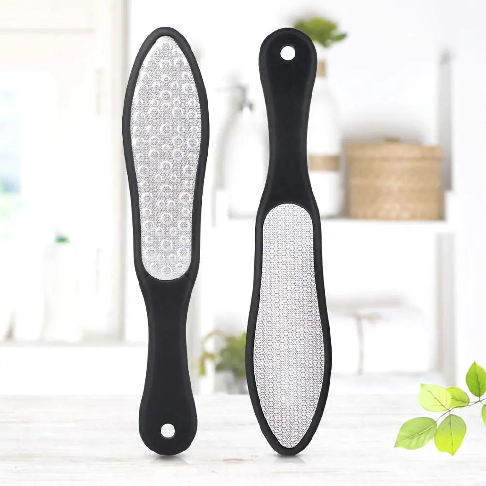Stainless Steel Double Side Foot Files Hard Skin Pedicure Rasp Scrubber Callus Remover Grinding Foot Skin Care