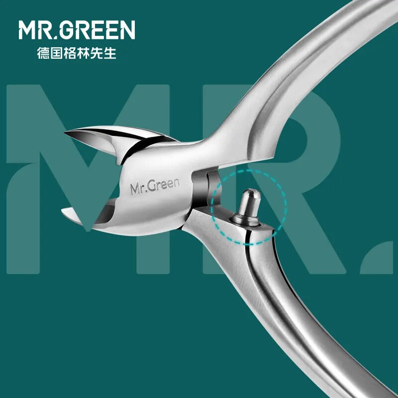 MR.GREEN High Quality Stainless Steel Super-sharp Nail Clipper For Cuticle Pusher Toenails Ingrown Pedicure Nail Clipper