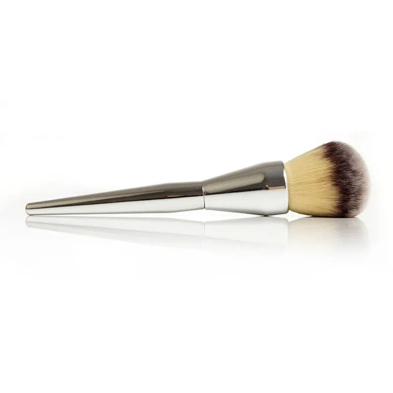 RANCAI 1pcs Very Big Powder Brush Foundation Blush Face Round Large Beauty Cosmetics Aluminum Makeup Brushes Soft Hair