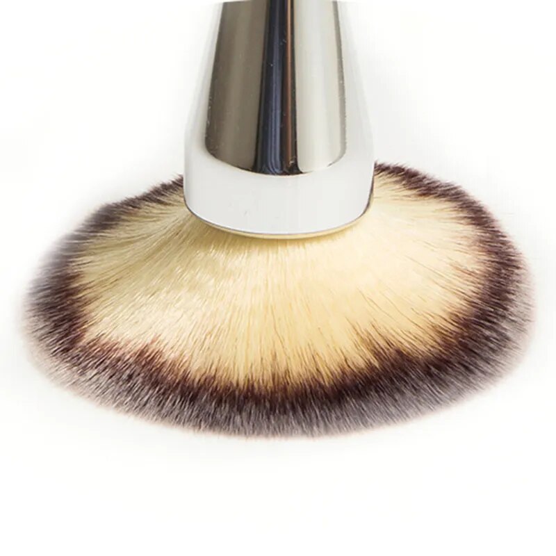 RANCAI 1pcs Very Big Powder Brush Foundation Blush Face Round Large Beauty Cosmetics Aluminum Makeup Brushes Soft Hair