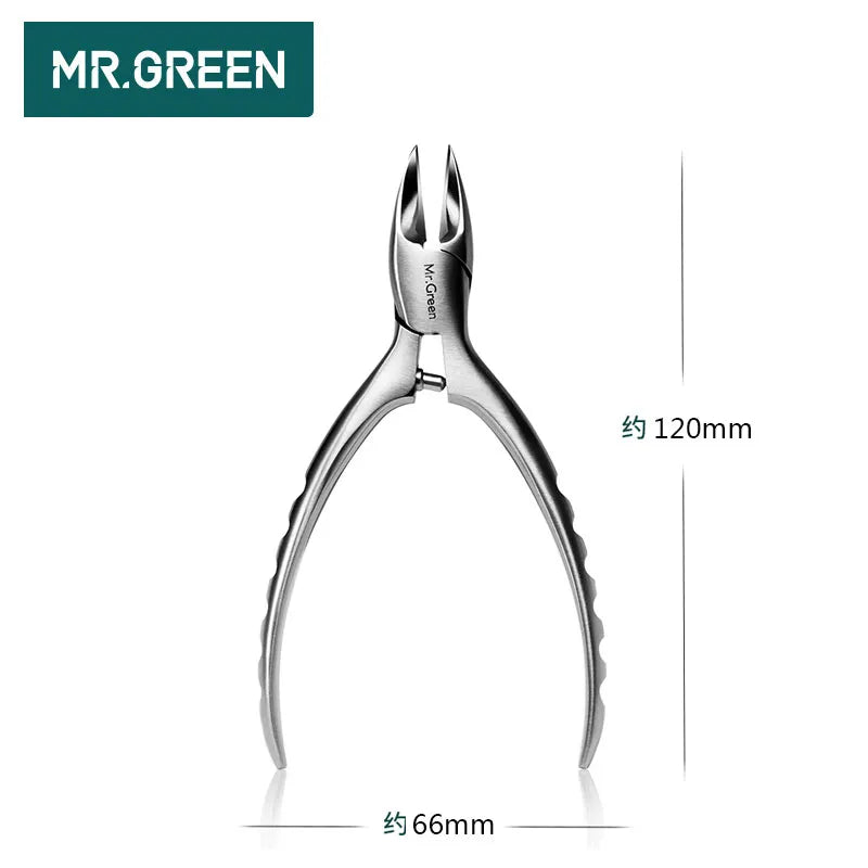 MR.GREEN High Quality Stainless Steel Super-sharp Nail Clipper For Cuticle Pusher Toenails Ingrown Pedicure Nail Clipper