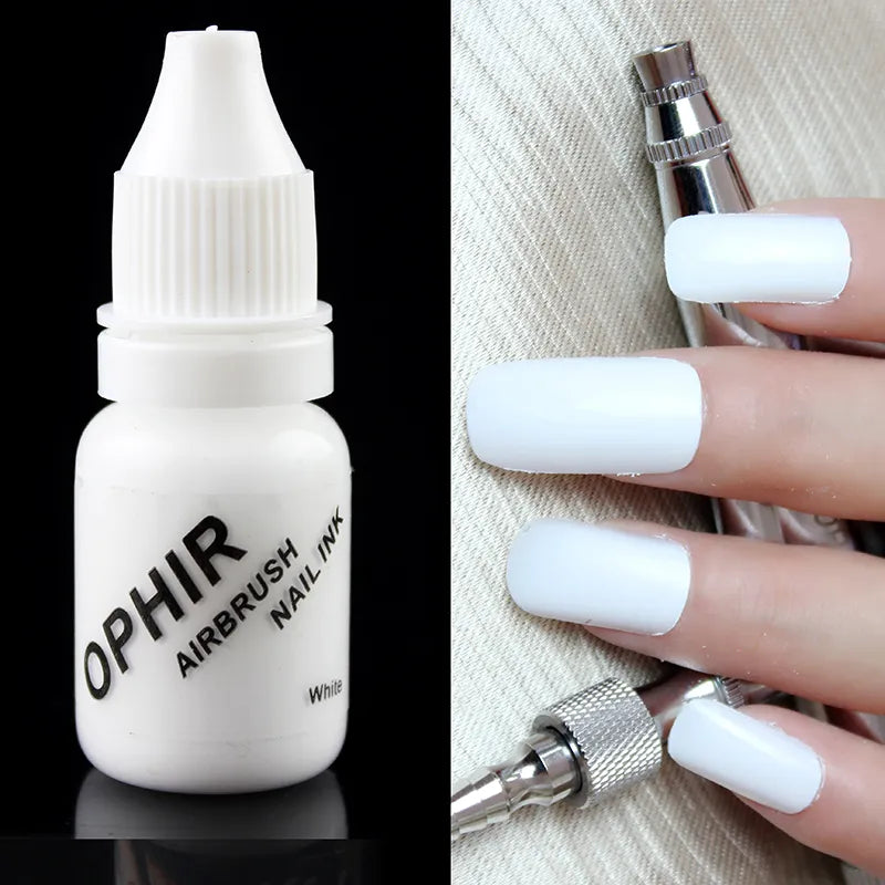 OPHIR Acrylic Water Inks Airbrush Nail Ink for Nail Art Polish 10ML/Bottle Temporary Tattoo 12 Colors Pigment for Choosing_TA098