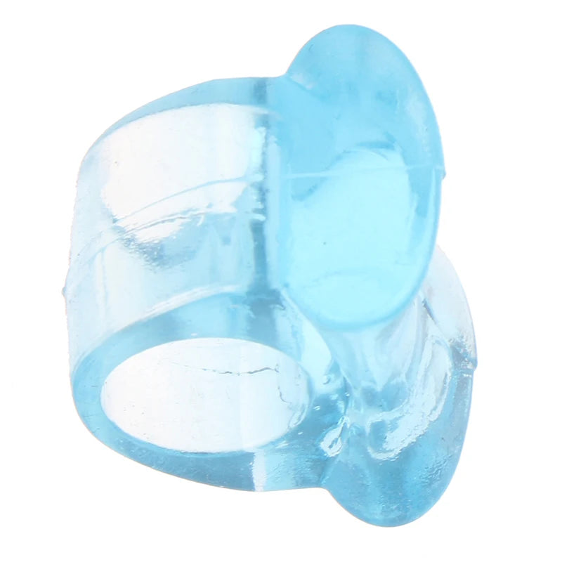 2pcs Blue Soft Silicone Gel Toe Separator Foot Care Tool Hallux Valgus Bunion Spacers Thumb Corrector