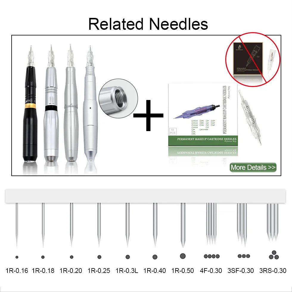 BMX Permanent Makeup Machine Dermografo Micropigmentacion Device Eyebrow Machine for Eyebrow Lip Tattoo Pen Kit P300