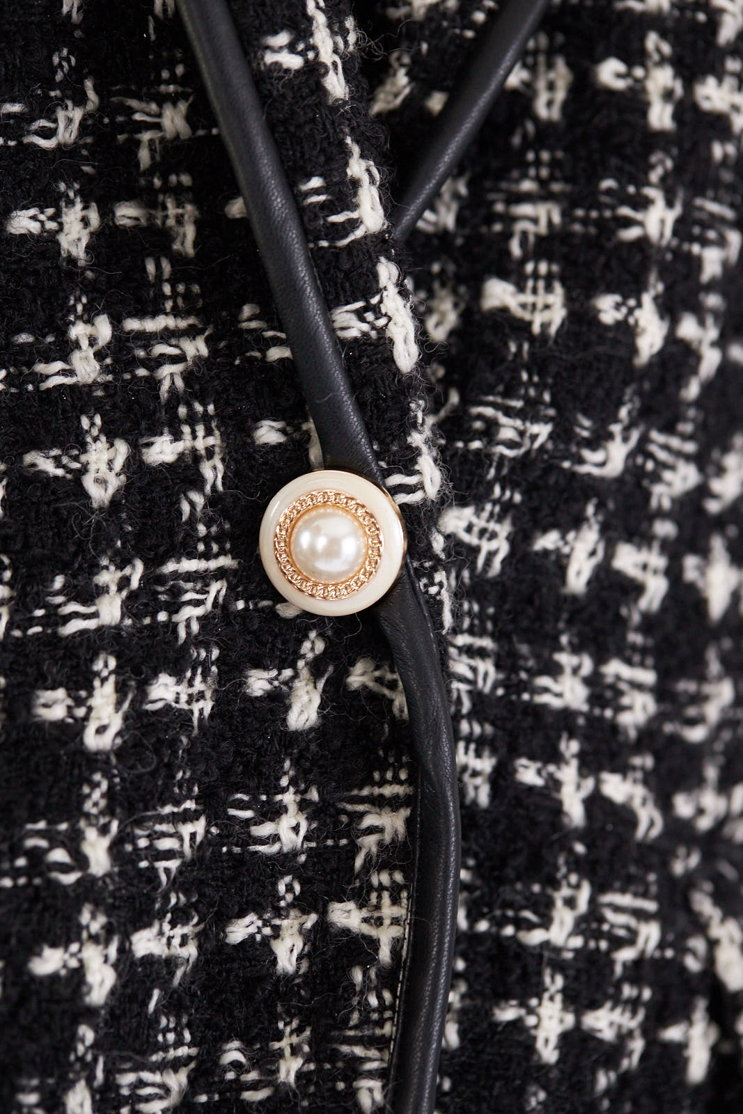 Black & White Tweed Checkers Jacket