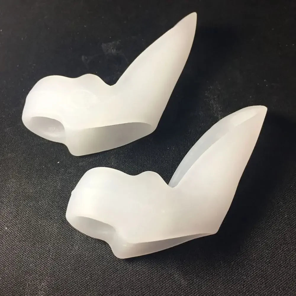 2Pcs Silicone Toe Separator Soft Bunion Corrector Hallux Valgus Correction Straightener Toe Protector Pedicure Tool Foot Care