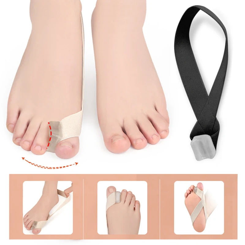 Thumb orthotic device Toe separator Hallux Valgus Splint Silicone Bunion Corrector Foot Care Tool Pain Relief Valgus Corrector
