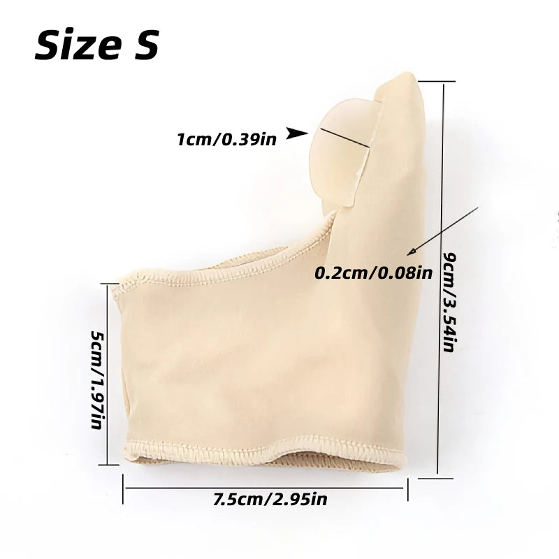 2Pcs=1Pair Toe Corrector Orthotics Foot Care Tools Bone Thumb Adjuster Hammer Protector Soft Pedicure Sock Bunion Straightener