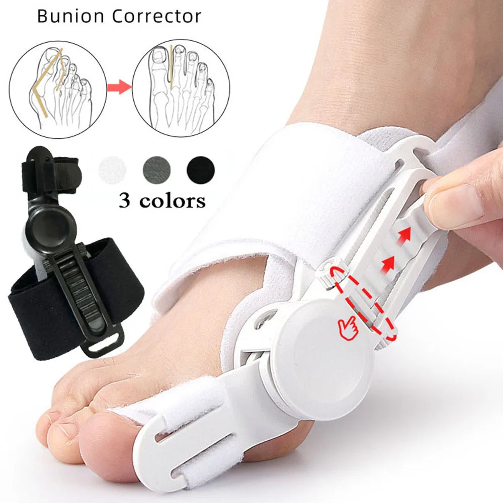 Bunion Straightener Toe Corrector Big Toe Eversion Splint Adjustable Hallux Valgus Corrector Foot Care Pain Relief Tools