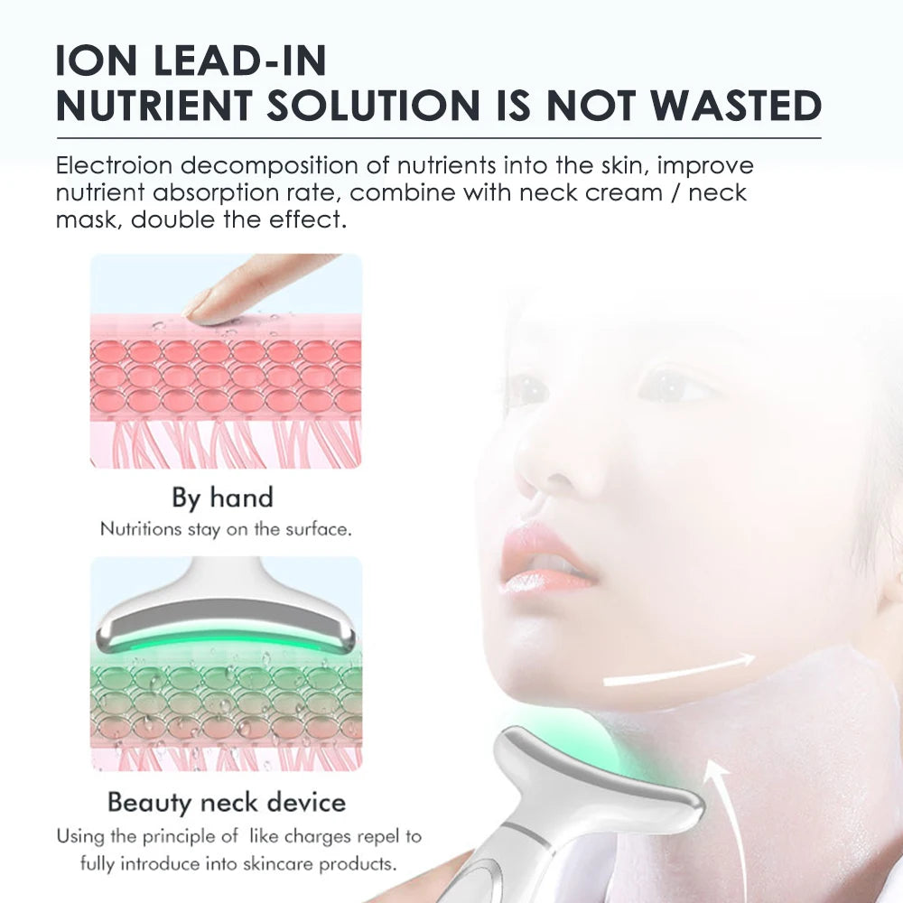 V Line Face Neck Lifting Machine EMS Microcurrent Photon Therapy