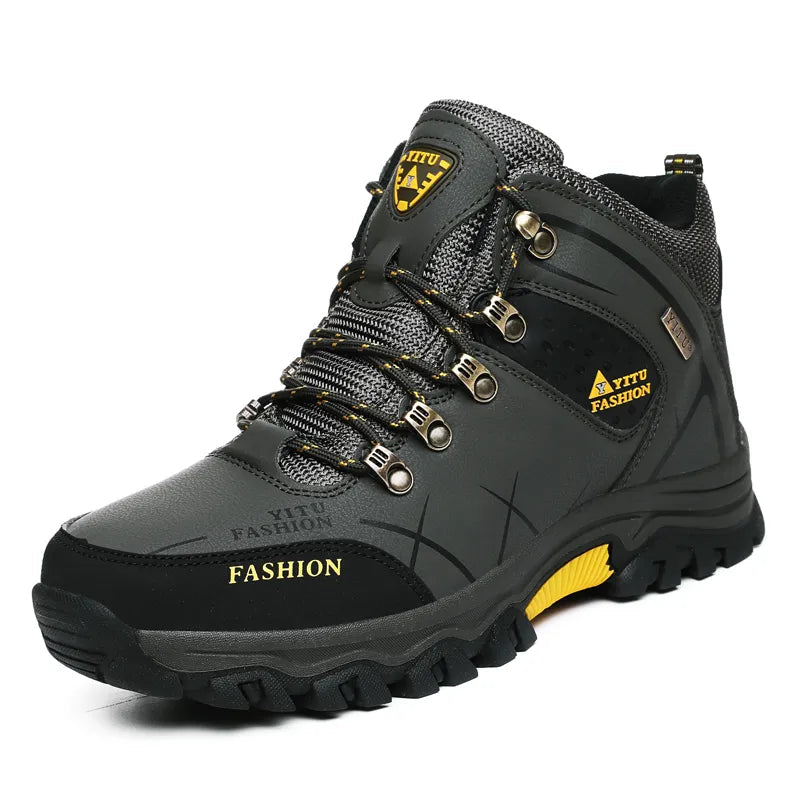 Brand Men Winter Snow Boots Waterproof Leather Sneakers Super Warm