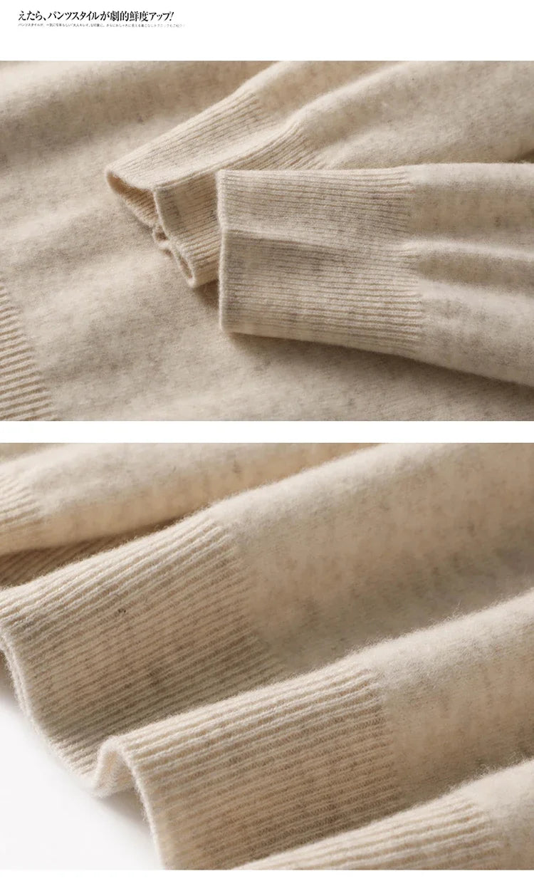Autumn And Winter Cashmere Sweater Women's Crew Neck Pullover Casual Knitted Top Women's Short Undercoat Fashion 18 Colors