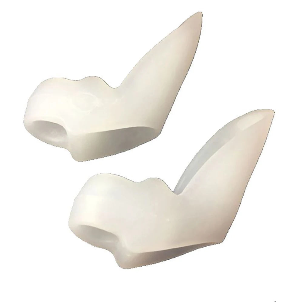 2Pcs Silicone Toe Separator Soft Bunion Corrector Hallux Valgus Correction Straightener Toe Protector Pedicure Tool Foot Care