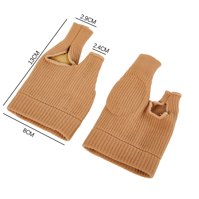 2Pcs=1Pair Toe Separator Hallux Valgus Bunion Corrector Orthotics Feet Bone Thumb Adjuster Correction Pedicure Sock Straightener