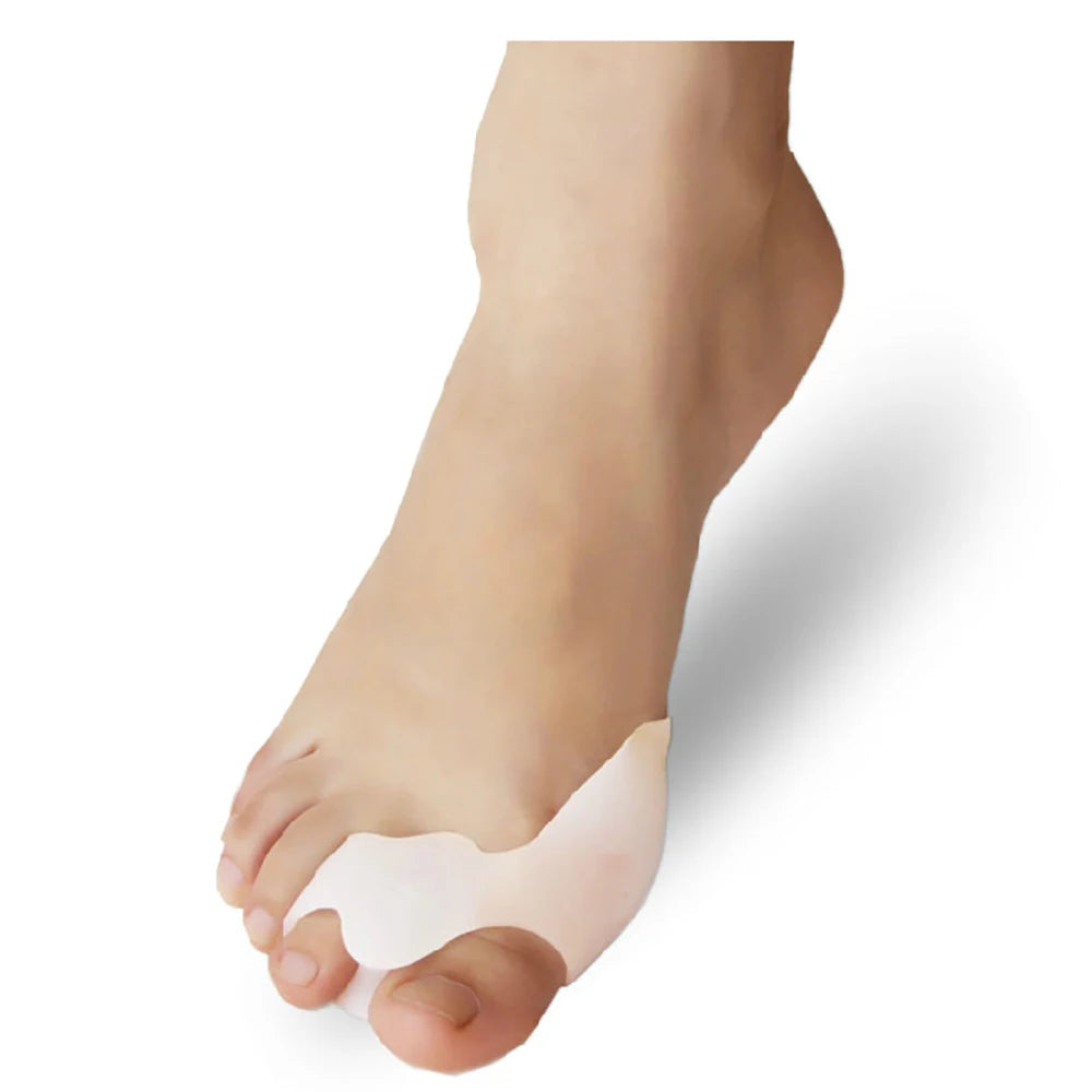 2Pcs Silicone Toe Separator Soft Bunion Corrector Hallux Valgus Correction Straightener Toe Protector Pedicure Tool Foot Care