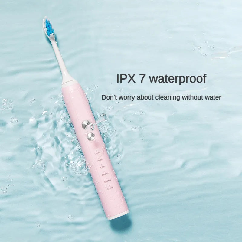 Toothbrush Wireless Charging Travel Case IPX7 Dupont Soft Bristle