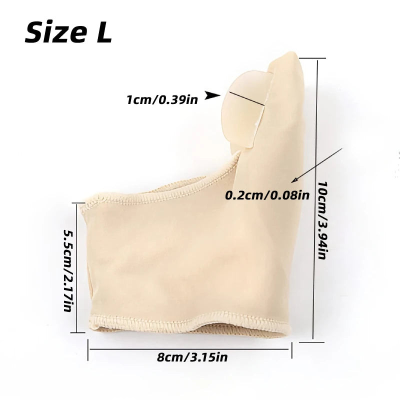 2Pcs=1Pair Toe Corrector Orthotics Foot Care Tools Bone Thumb Adjuster Hammer Protector Soft Pedicure Sock Bunion Straightener
