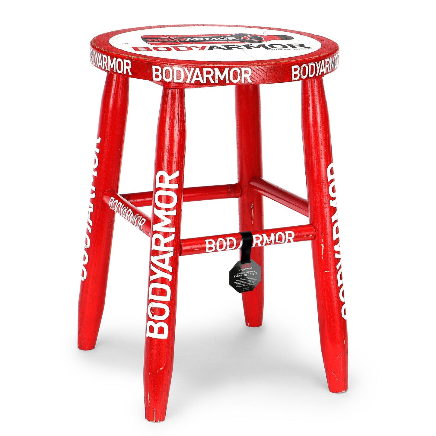 UFC Fight Night: Gane vs. Tuivasa Event Used Cornerman Stool - Red