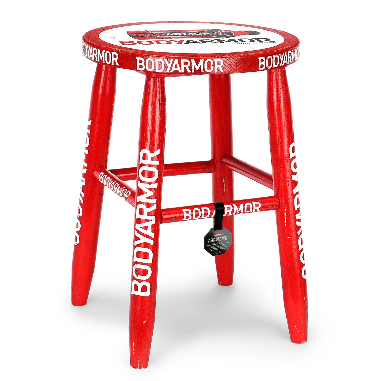 UFC Fight Night: Ortega vs Rodriguez Event Used Cornerman Stool - Red