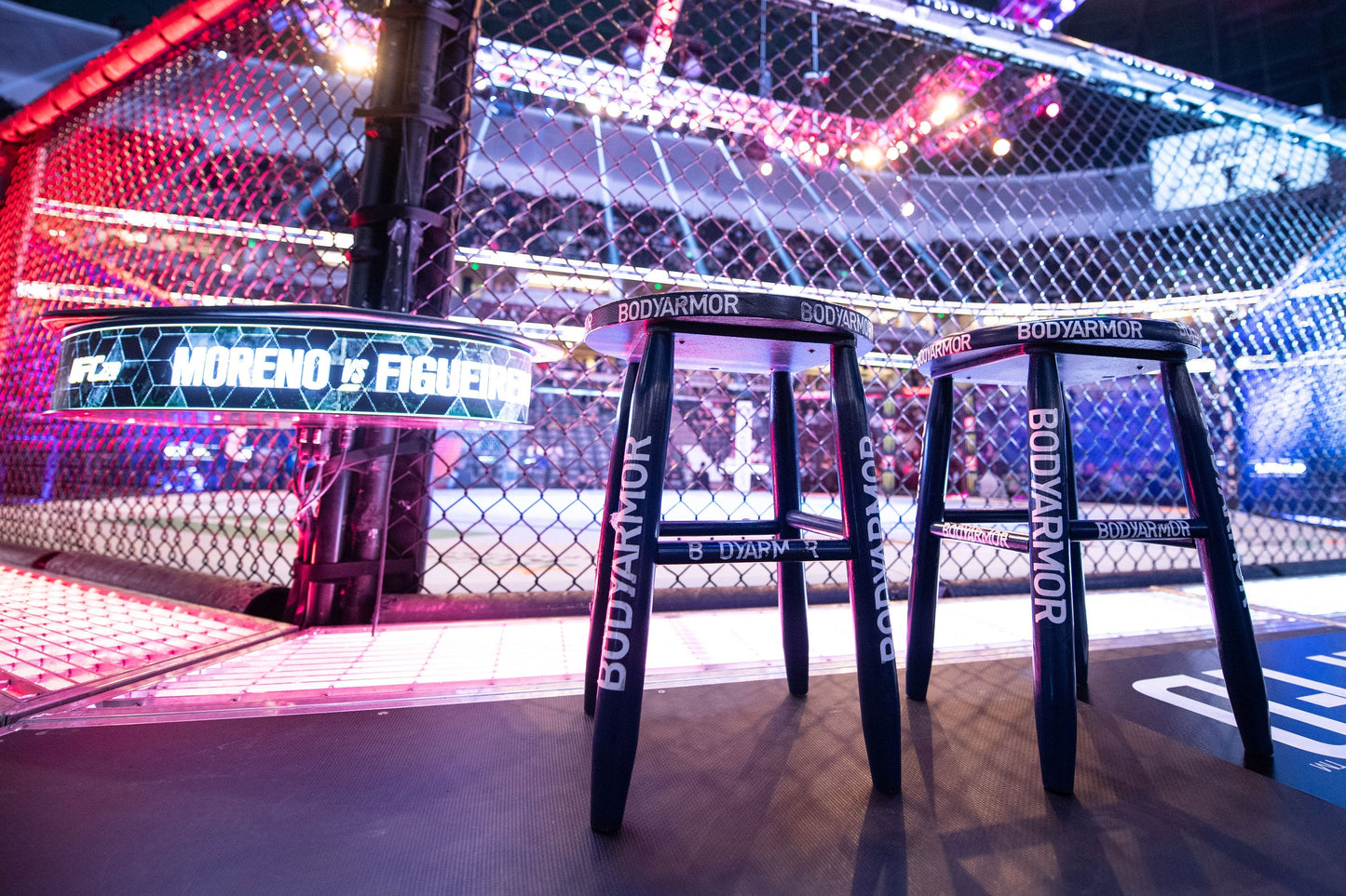UFC Fight Night: Volkov vs. Aspinall Event Used Cornerman Stool - Blue