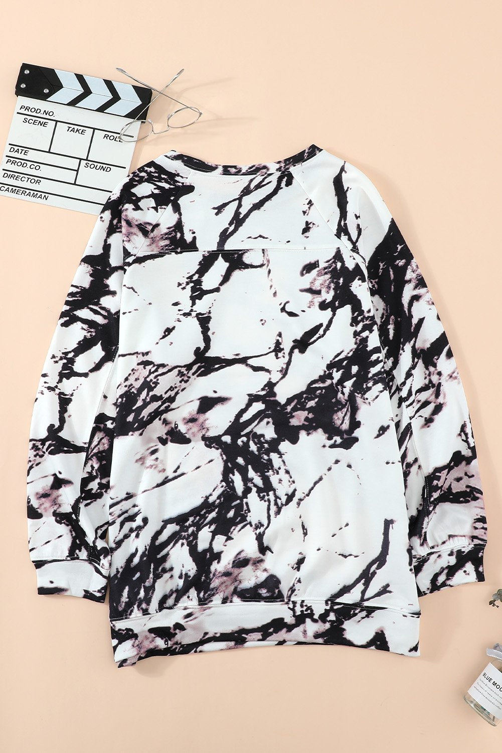 Marble Print Sweatshirt