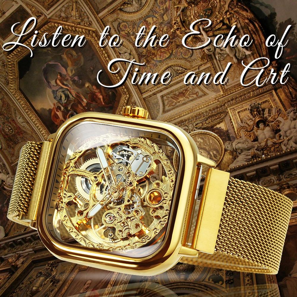 Watches Mens Top Brand Luxury Automatic Mechanical Watch for Men Gold