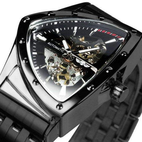 Triangle Military Men Watch Skeleton Mechanical Automatic Wristwatches
