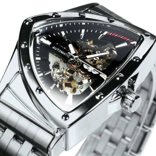 Triangle Military Men Watch Skeleton Mechanical Automatic Wristwatches