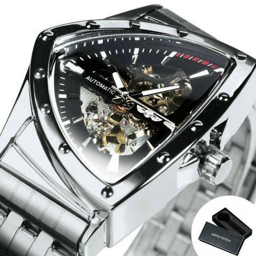 Triangle Military Men Watch Skeleton Mechanical Automatic Wristwatches