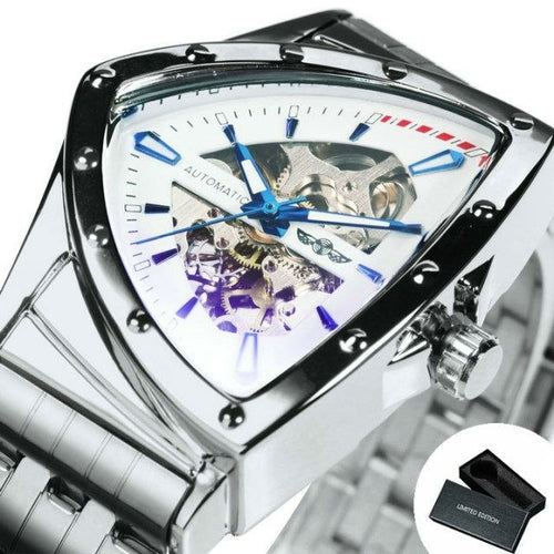 Triangle Military Men Watch Skeleton Mechanical Automatic Wristwatches