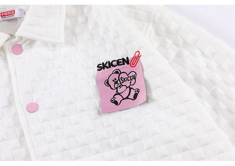 Track Jacket Men Heart-shaped Sticky Note Coat Turn-down Casual
