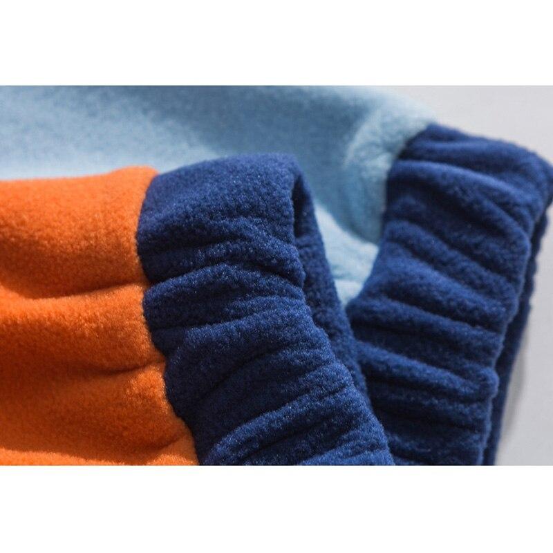 Hoodie Men Color Block Patchwork Graphic Embroidery Pullovers Soft