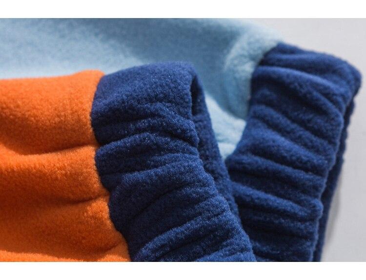 Hoodie Men Color Block Patchwork Graphic Embroidery Pullovers Soft