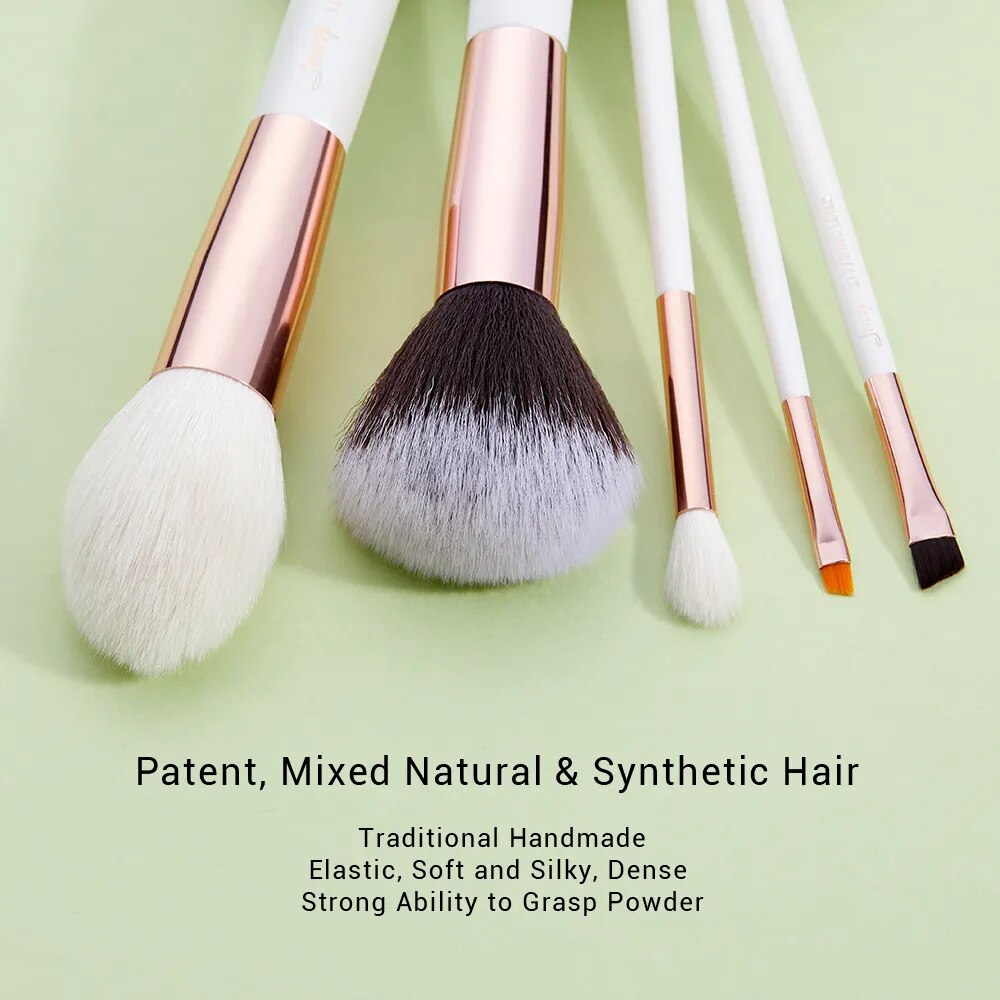 Jessup Beauty Makeup Brushes Kit 15pcs Natural-synthetic Hair pinceau maquillage Blending Powder Liner Cosmetics Tool T222