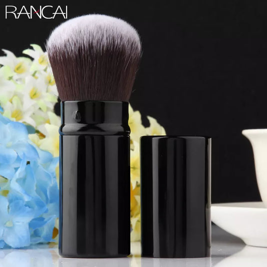 RANCAI 1pcs Professional Makeup Brushes Retractable Blusher Powder Foundation Face Eyes Concealer Kabuki Brush Cosmetic Tools
