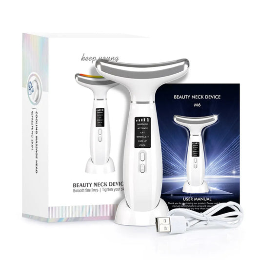 V Line Face Neck Lifting Machine EMS Microcurrent Photon Therapy