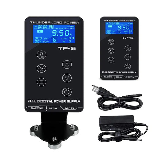 Professional Tattoo Power Supply Digital LCD Touch Screen Tattoo Power Supply for Rotary Tattoo Machine TP-5 Tattoo Power Supply