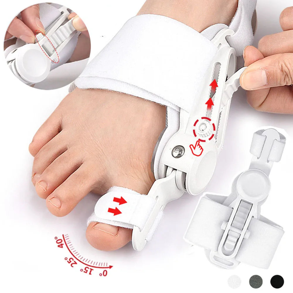 Bunion Straightener Toe Corrector Big Toe Eversion Splint Adjustable Hallux Valgus Corrector Foot Care Pain Relief Tools