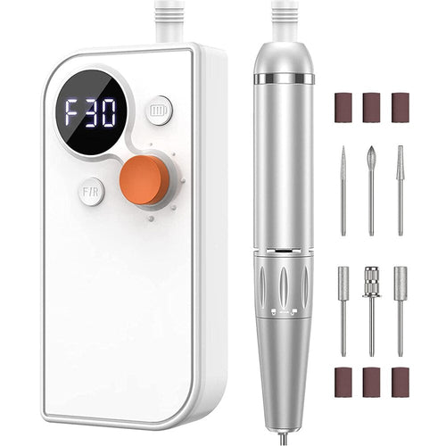 Portable Nail Drill Pen Polisher Rechargeable Electric Nail Drill