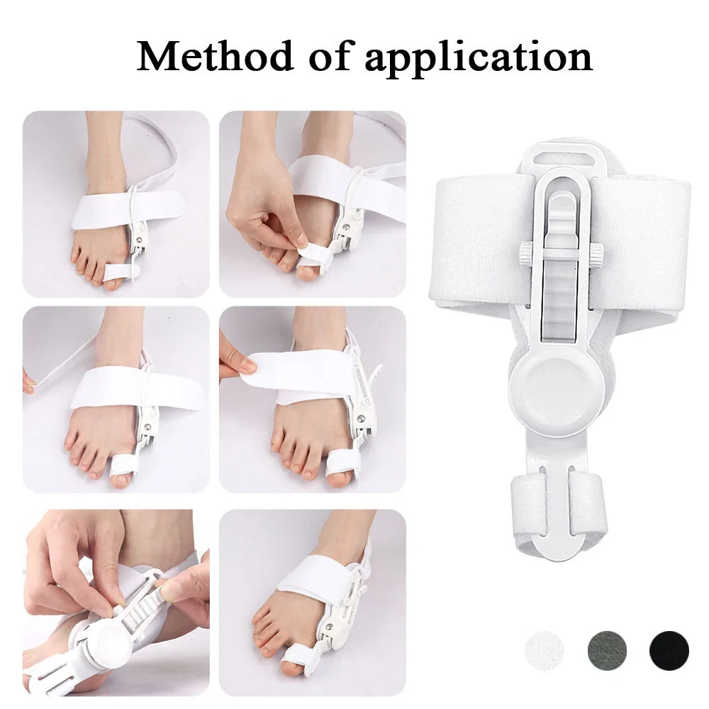 Bunion Straightener Toe Corrector Big Toe Eversion Splint Adjustable Hallux Valgus Corrector Foot Care Pain Relief Tools