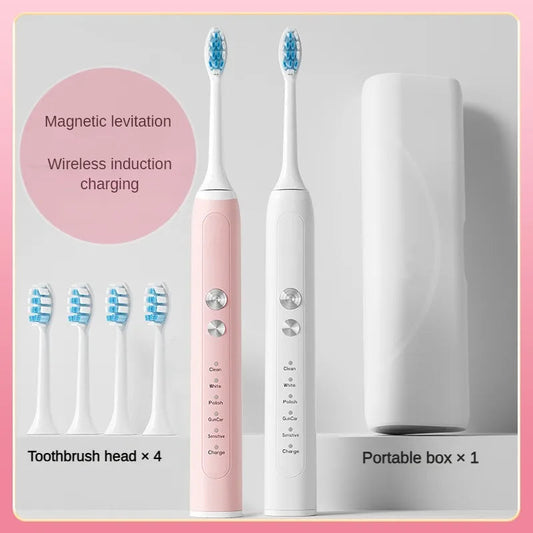 Toothbrush Wireless Charging Travel Case IPX7 Dupont Soft Bristle