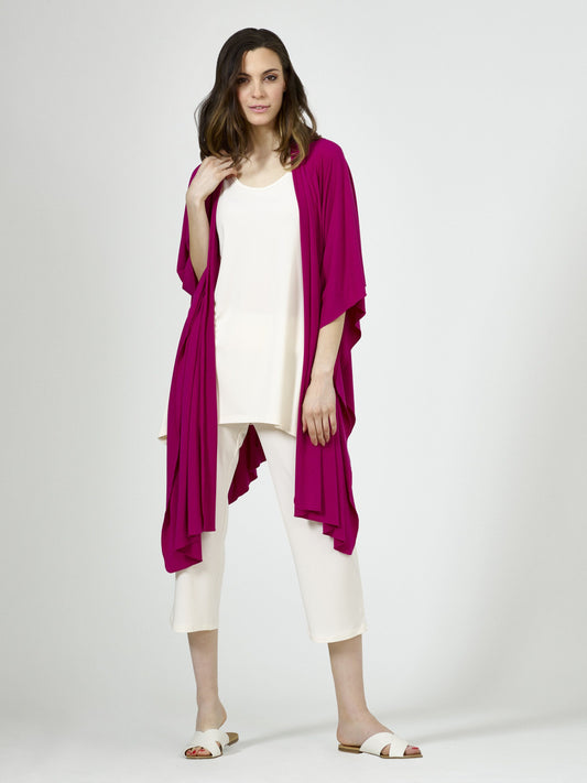 Shawl Textured Mesh Knit