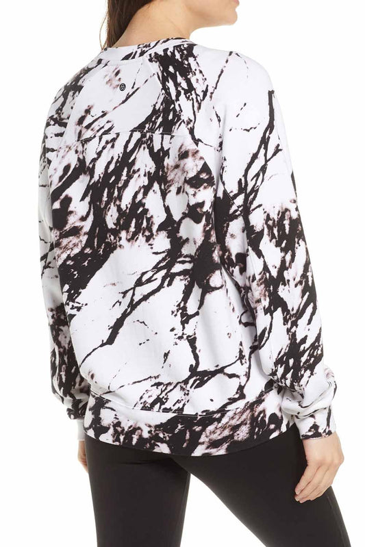 Marble Print Sweatshirt