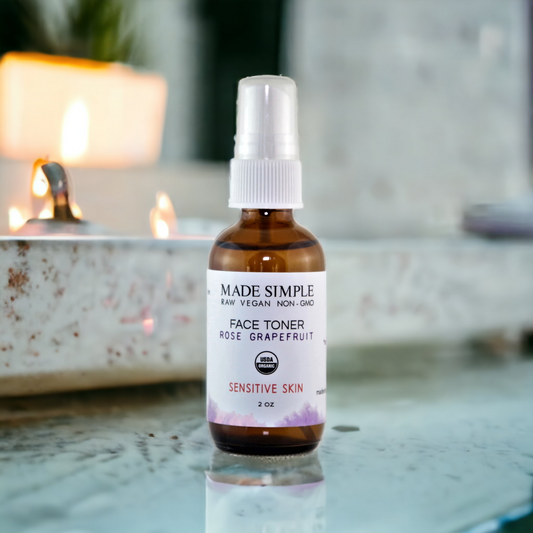 Certified Organic Vegan Rose Grapefruit Face Toner
